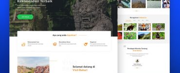 Travel Website Landing Page Template PSD
