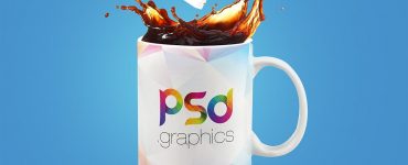 Coffee Mug Splash Mockup