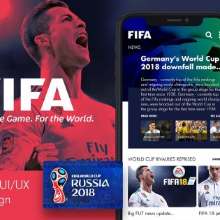 Football Mobile App UI PSD