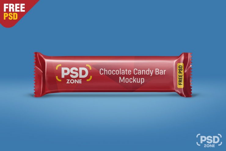 Free Candy Bar Mockup PSD