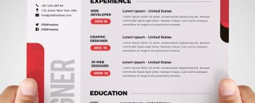 Free Designer Resume Template PSD