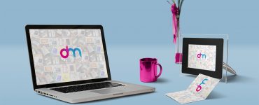 Free Macbook Desk Setup Mockup