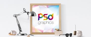 Square Poster Frame Mockup