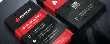 Dark Business Card Design Template PSD