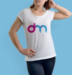 Female T-Shirt Mockup Template