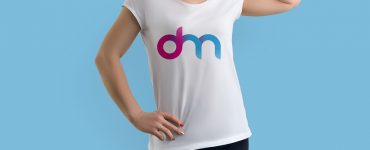 Female T-Shirt Mockup Template