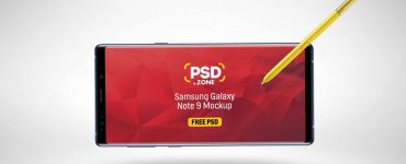 Free Samsung Galaxy Note 9 Mockup
