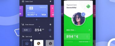Mobile Wallet App UI Design PSD