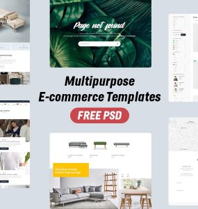 Multipurpose E-commerce Template PSD