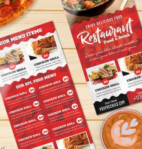 Restaurant Food Menu Card Template PSD