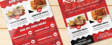 Restaurant Food Menu Card Template PSD
