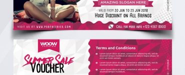 Sale Discount Voucher Template PSD