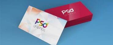 Stack of Business Card Mockup Template