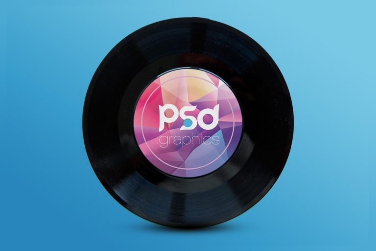 Vinyl Record Mockup - Download PSD