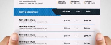 Billing Invoice Template Design PSD