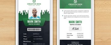 Free Identity Card Design Template PSD