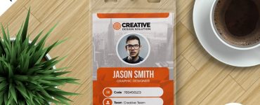 Office ID Card Design PSD Template