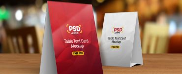 Table Tent Card Mockup Template