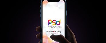iPhone Xr in Hand Mockup