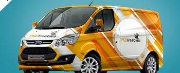 Cargo Van Branding Mockup PSD
