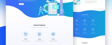 Clean Landing Page PSD Template