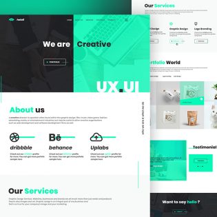 Creative Agency Website Landing Page Template