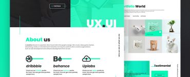 Creative Agency Website Landing Page Template