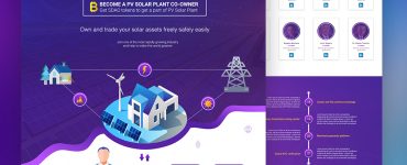 Cryptocurrency ICO Website Template PSD
