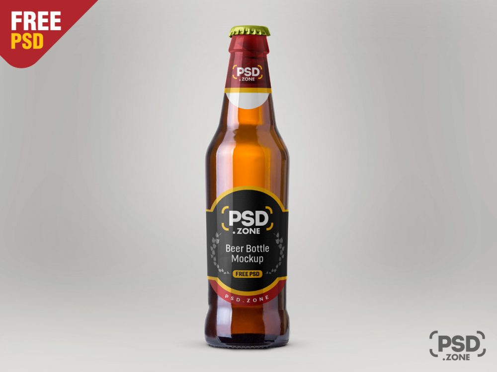 Download Free Beer Bottle Mockup - Download PSD