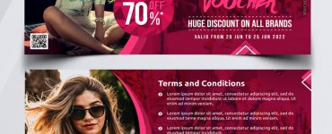Free Discount Voucher Design Template
