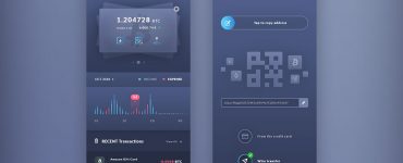 Free Mobile Wallet App UI PSD