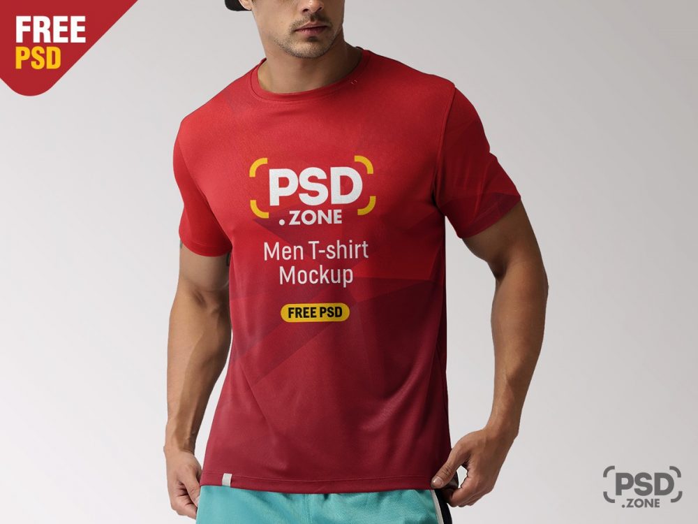 Download Free T-Shirt Mockup PSD Template - Download PSD