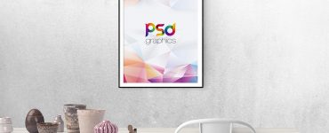 Free Wall Poster Frame Mockup