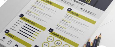 Graphic Design Resume PSD Template