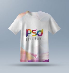 Half Sleeves T-Shirt Mockup PSD