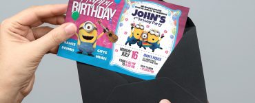 Kids Birthday Invitation Card Template