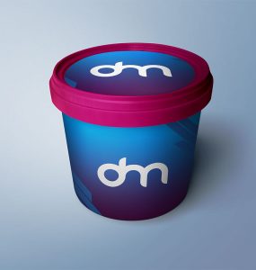 Plastic Bucket Mockup PSD