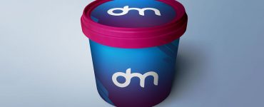 Plastic Bucket Mockup PSD