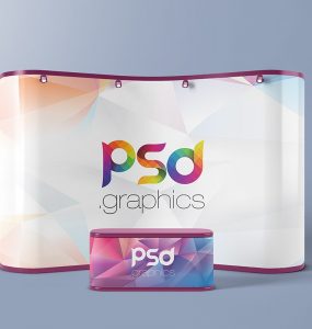 Trade Show Booth Mockup PSD