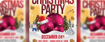 Christmas Party Flyer PSD Template