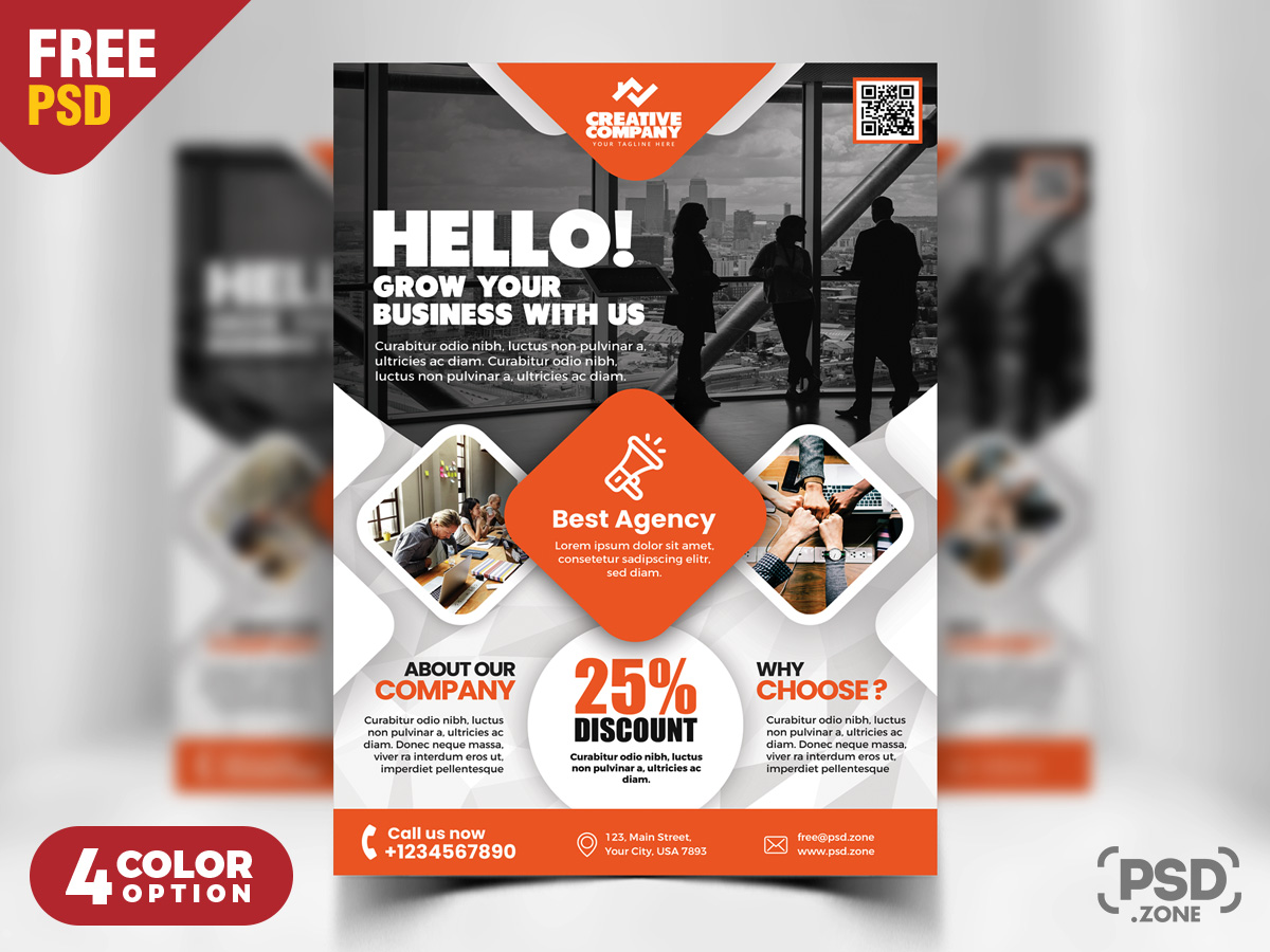 flyer psd download