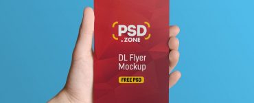 DL Flyer in Hand Mockup Template
