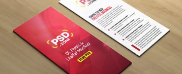 DL Leaflet Mockup PSD