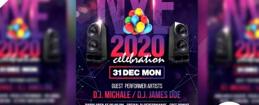 Free New Year Party Flyer Template