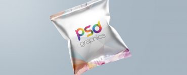 Snack Bag Packaging Mockup PSD