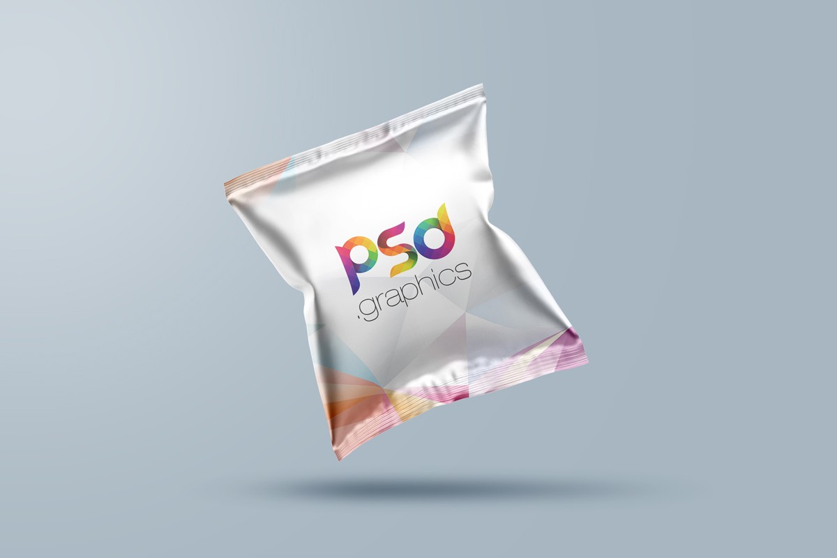 Snack Bag Packaging Mockup PSD – Download PSD