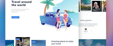 Travel Agency Website PSD Template