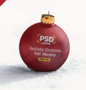 Christmas Ball Mockup PSD