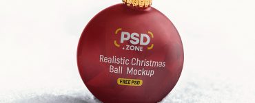 Christmas Ball Mockup PSD