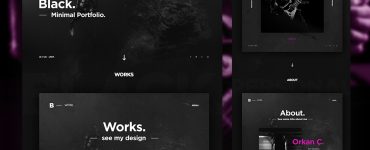 Dark Portfolio Website Template